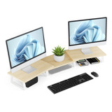 Soporte Elevador De Escritorio Para Monitor Doble, Soporte D