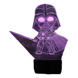 Lámpara Visual 3d Star Wars Darth Vader Pequeño 