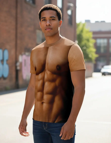Playera Sublimada Hombre Musculoso Torso Tallas Extra