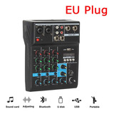 Mezclador Para Dj Profesional De 4 Canales Bluetooth Pc Usb