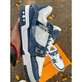 Louis Vuitton Trainer Sneker Azul 28 Mx