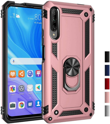 Funda Case Huawei Y9s Anillo Magnetico + Mica Cristal 21d