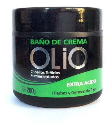 Baño De Crema Extra Acido Cabellos Teñidos Olio X 200gr