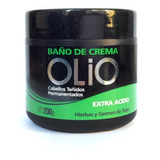 Baño De Crema Extra Acido Cabellos Teñidos Olio X 200gr