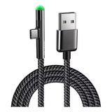 Mcdodo Cable Carga Rapida Tipo C Led Gamer 90º