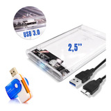 Case Para Hd Externo Ssd De Notebook Usb 3.0 Sata I Ii Iii