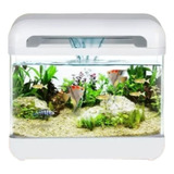 Nano Acuario Cascada 15 Litros Para Agua Dulce Color Blanco