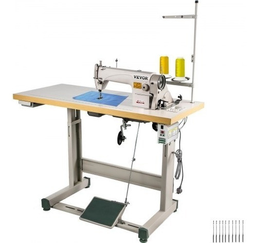 Máquina De Coser Punto Cadeneta Servomotor + Mesa + Lámpara 