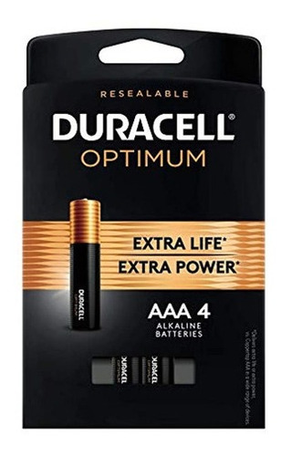 Duracell Optimum Pilas Aaa | 4 Unidades | Batería De Energía