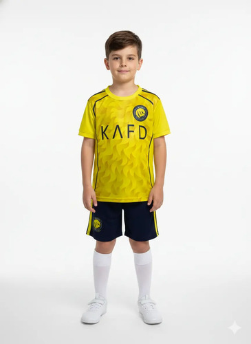 Conjunto Al-nass Fútbol Niño 2pz Playera Y Short Tallas 4-12 | Meses sin interés