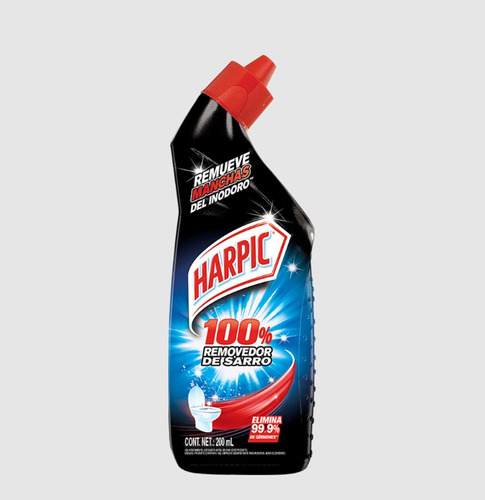 Harpic 100% Removedor De Sarro Inodoro 200 Ml