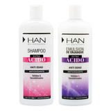 Han Extra Acido Shampoo + Enjuague Antioxidante Anti Edad 