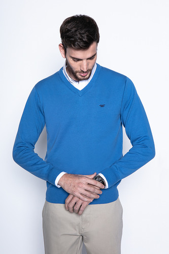 Sweater Smart Casual L/s Azul Fw2024 Ferouch
