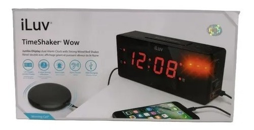 Reloj Despertador Mesa Digital Moderno Alarma Pantalla Vibra