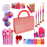 Kit Maquiagem Infantil Completa Menina + Bolsa Blogueirinha