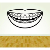 Decorativo Dentista Boca Brackets Vinilandia