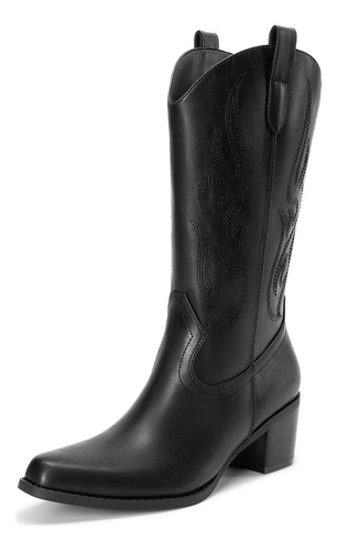 Botas Vaqueras Con Punta Cuadrada Para Mujer, Botas Vaqueras | Meses sin interés