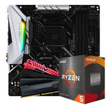 Kit Upgrade Ryzen 5 5600 4.4ghz + 32gb Ram + Placa Mãe B450m