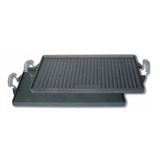 Plancha Churrasquera Reversible Asas Cromadas 42cm X 23cm