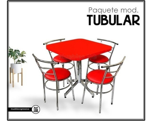 Juego De Comedor Para Restaurante Y Comercio Mod, Tbl/mc