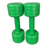 Mancuerna 3 Kg Plástica Pesa Metal Pvc Gym Por Unidad