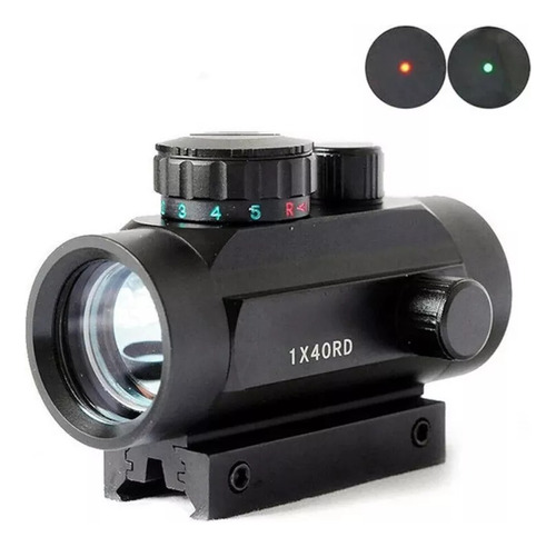 Mira Ajustable Red Dot Reflex, 1 X 40, Para Cazar Al Aire Li