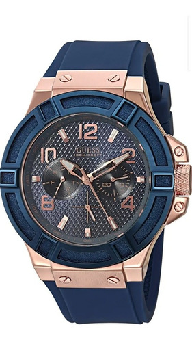 Guess Reloj Deportivo De Silicona De 1.772 In