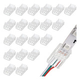 Conector Led 3 Pin Para Tira De Led 5050 Rgb (20pcs)