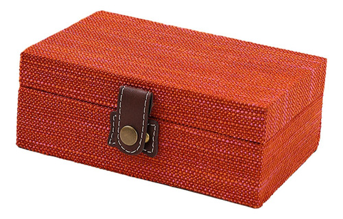 Caja De Almacenamiento Organizador Pequeño Rojo Y Naranja