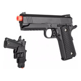 Pistola De Metal G25h + Funda Holster Bbs 6mm Airsoft 1911