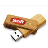 Pen Drive Tarjeta Madera Bamboo 16gb Personalizado Logo