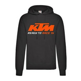 Blusa Moletom Forrado Com Capuz Flanelado-ktm Racing