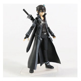 Kirito Sword Art Online Con Base Y Accesorios