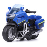 Alloy Motorbike Model Toy 1/14 Simulation Patrol Police Moto