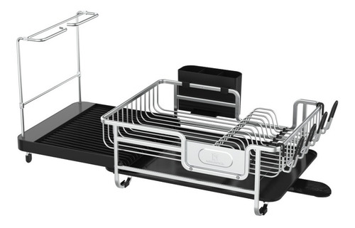 Escurridor Platos Secaplatos Cubiertos Aluminio Extensible