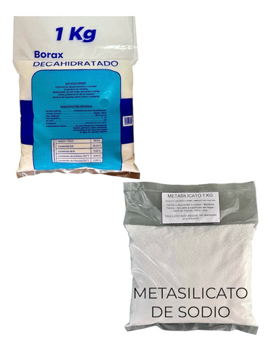 Bórax 1 Kg + Metasilicato De Sodio 1 Kg