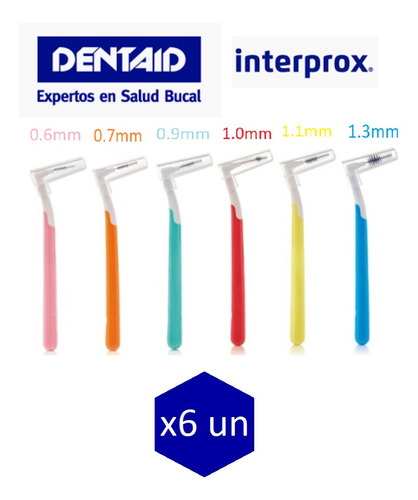 Cepillos Interdentales Interprox Plus X6 Unidades