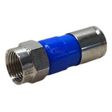 Pct 04 Conector Cftv Profissional F De Metal P/ Cabo Coaxial