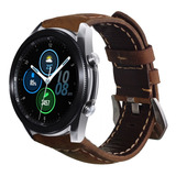 Correa Piel Semi Retro Premium Para Galaxy Watch 3 45 Mm