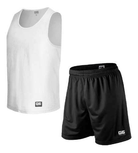 Conjunto Shorts Y Musculosa Deportivo Futbol Básquet Gym G6