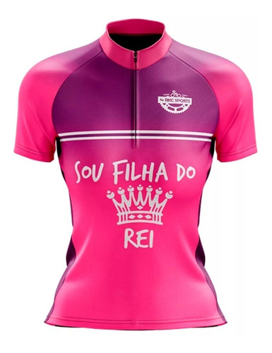 Camiseta Ciclismo Feminina Mtb Sou Filha Do Rei Rkc
