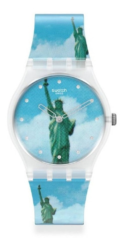Reloj Mujer Swatch Moma New York Gz351 /relojería Violeta