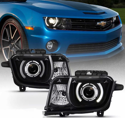 Par De Faros Lupa / Led Chevrolet Camaro 2010 2011 2012 2013