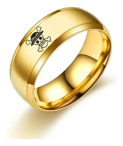 Anillo De Una Pieza De Anime De Acero Inoxidable Para Hombre