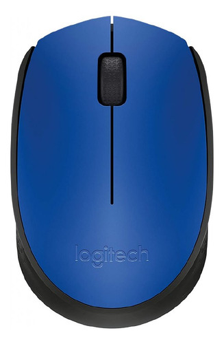 Mouse Inalambrico Logitech M170 Optico 1000dpi Azul Y Negro