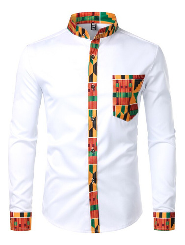 Camisa Estampada Para Hombre Camisas Africanas Dashiki De Ma