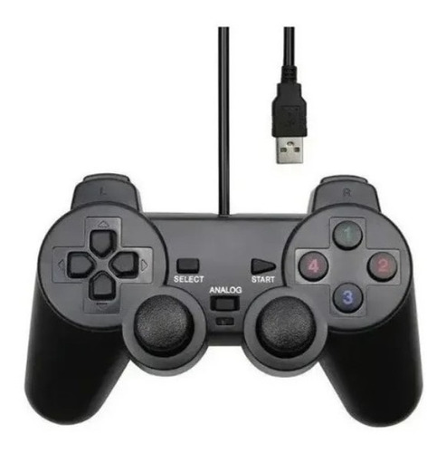 Controle Playstation 2 Usb Manete Pc Analógico Vibratório 