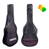 Capa Bag Almofadada Luxo P/ Violão Yamaha Com Alças E Bolso
