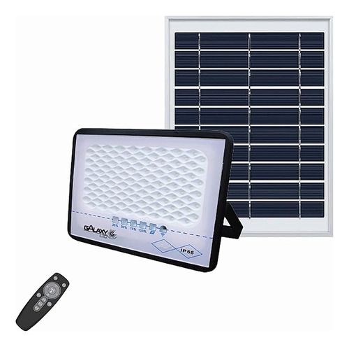 Refletor Holofote Solar Led 200w 16000 Lumens 6500k Galaxy