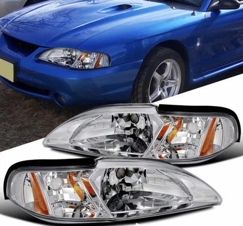 Faros Led Cromados Mustang 1994 1995 1996 1997 1998